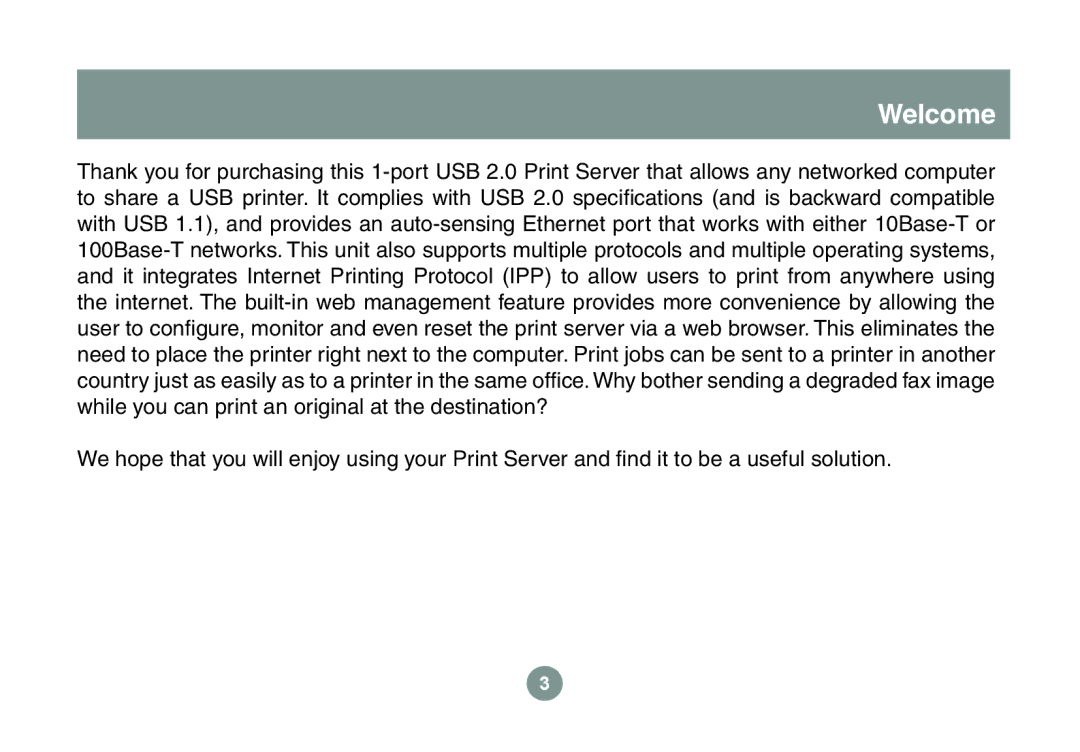 IOGear GPSU21 manual Welcome 