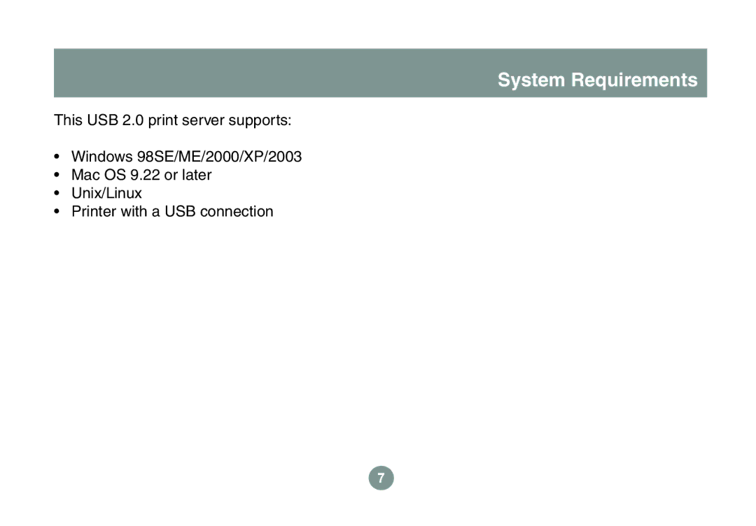 IOGear GPSU21 manual System Requirements 