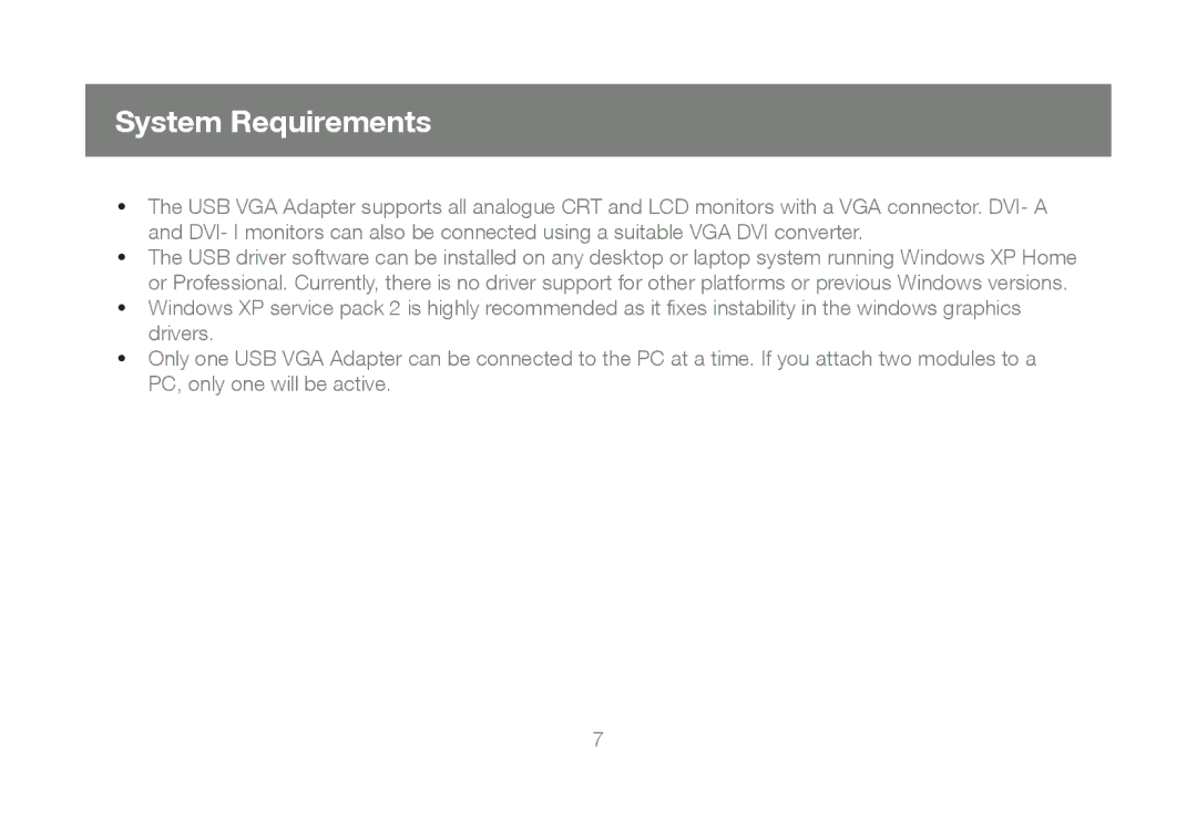 IOGear GUC2015V manual System Requirements 