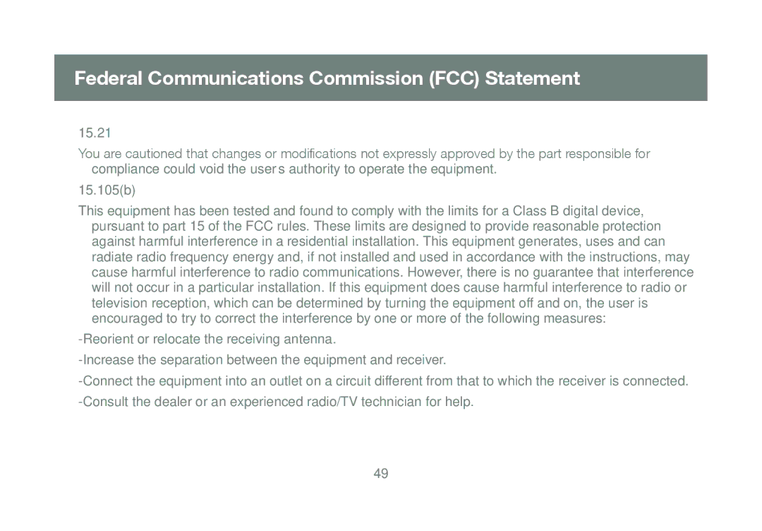 IOGear M1057, GUIP204 manual Federal Communications Commission FCC Statement 