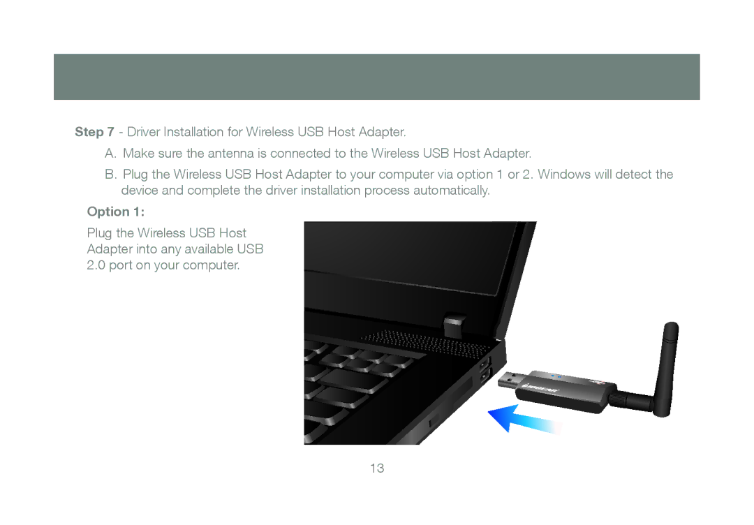 IOGear GUW2015V manual Option 