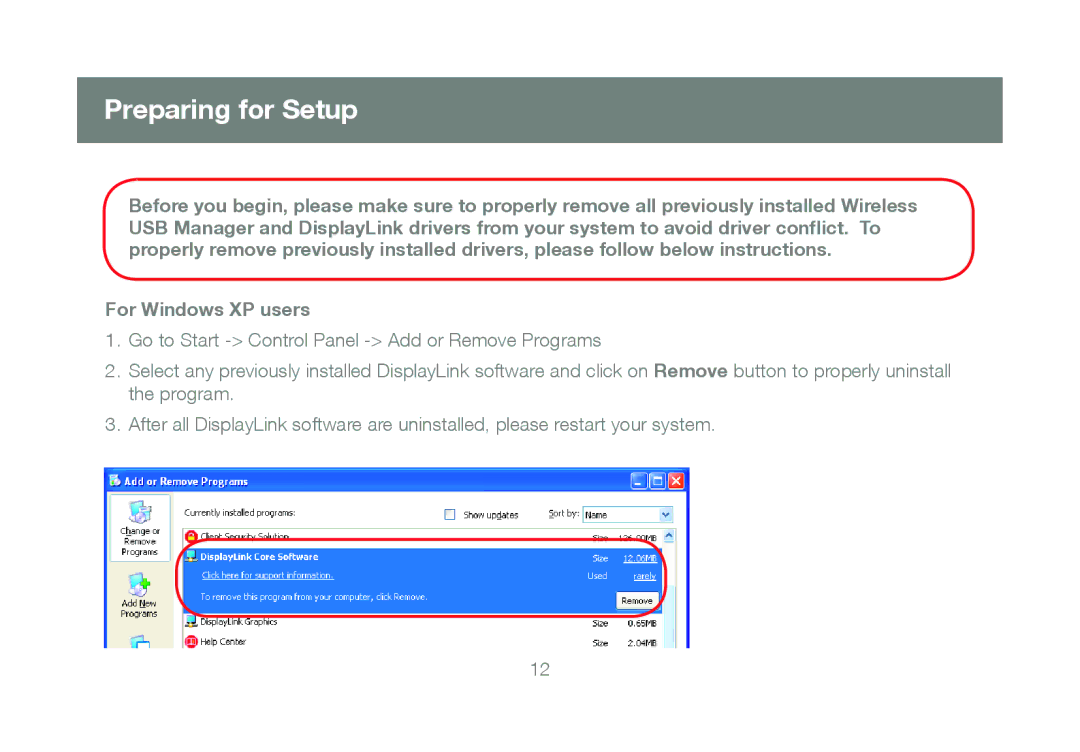 IOGear GUWAVKIT manual Preparing for Setup, For Windows XP users 