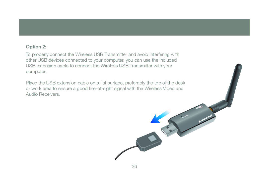 IOGear GUWAVKIT manual Option 