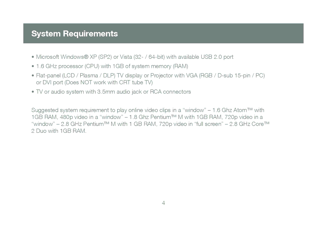 IOGear GUWAVKIT manual System Requirements 