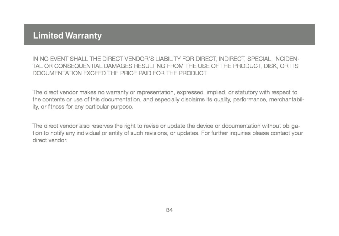IOGear GUWH104KIT manual Limited Warranty 