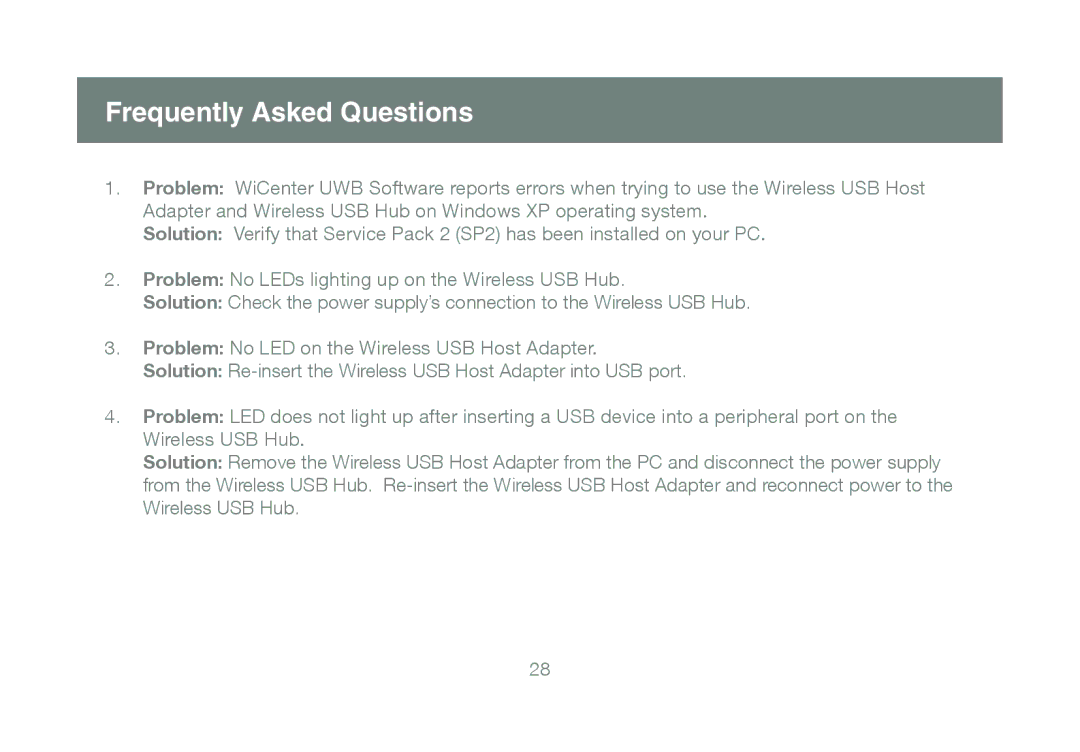 IOGear GUWH104KIT manual Frequently Asked Questions 