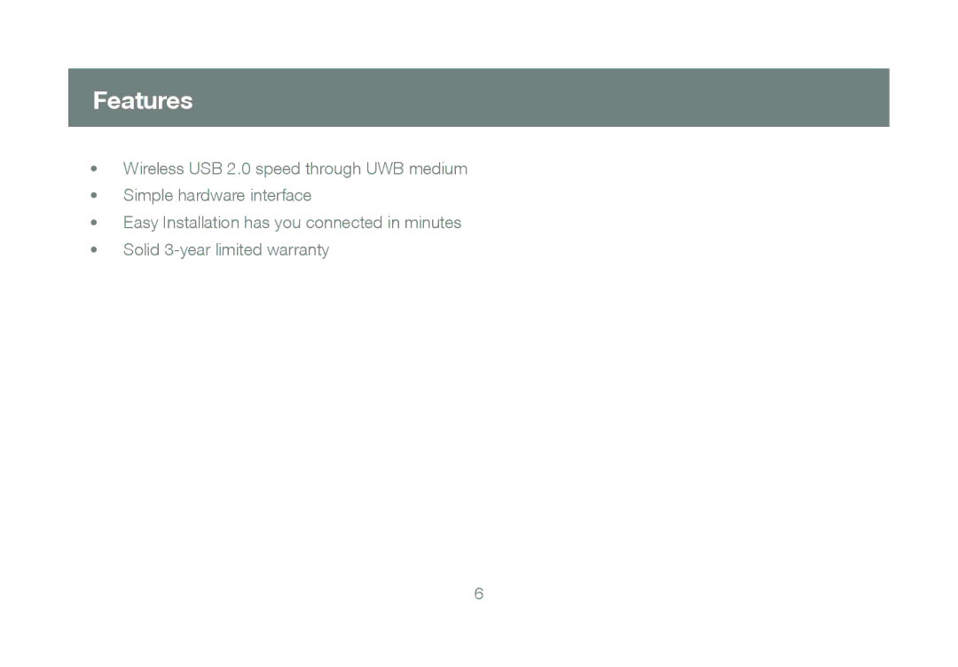 IOGear GUWH104KIT manual Features 