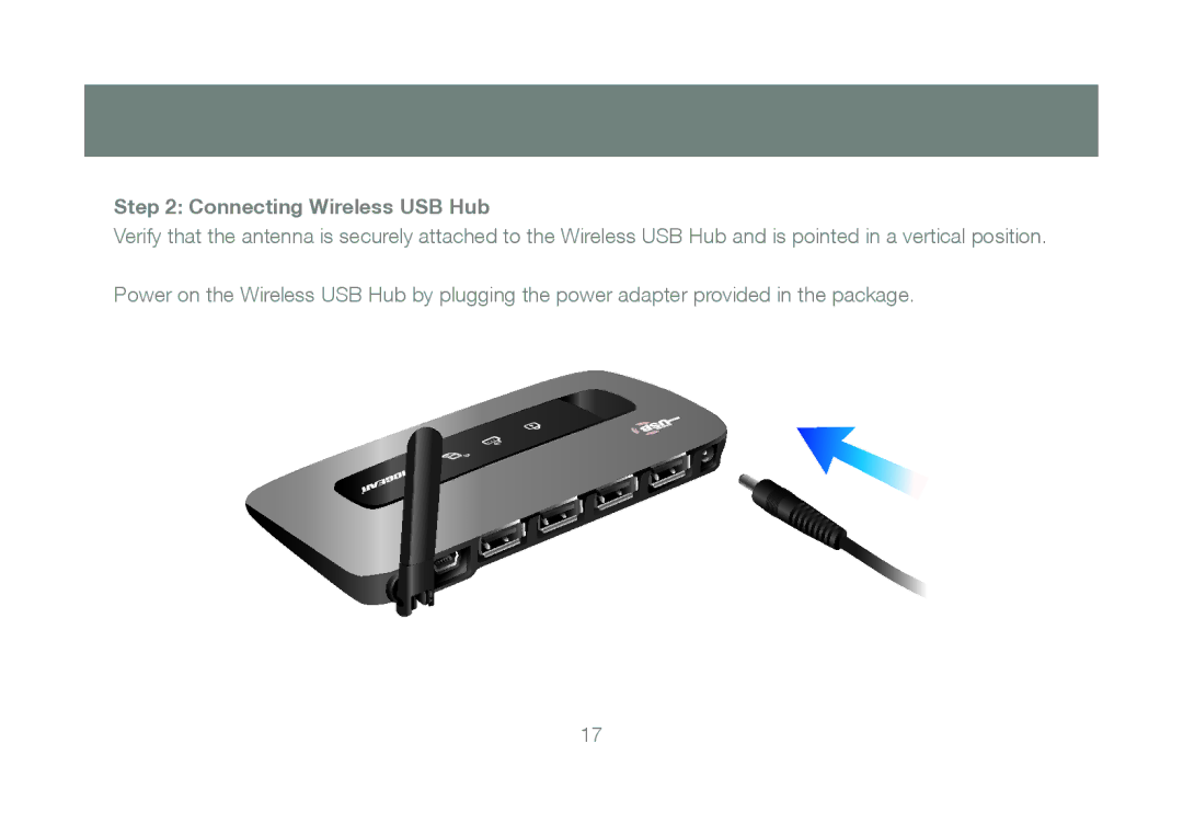 IOGear GUWH204KIT manual Connecting Wireless USB Hub 