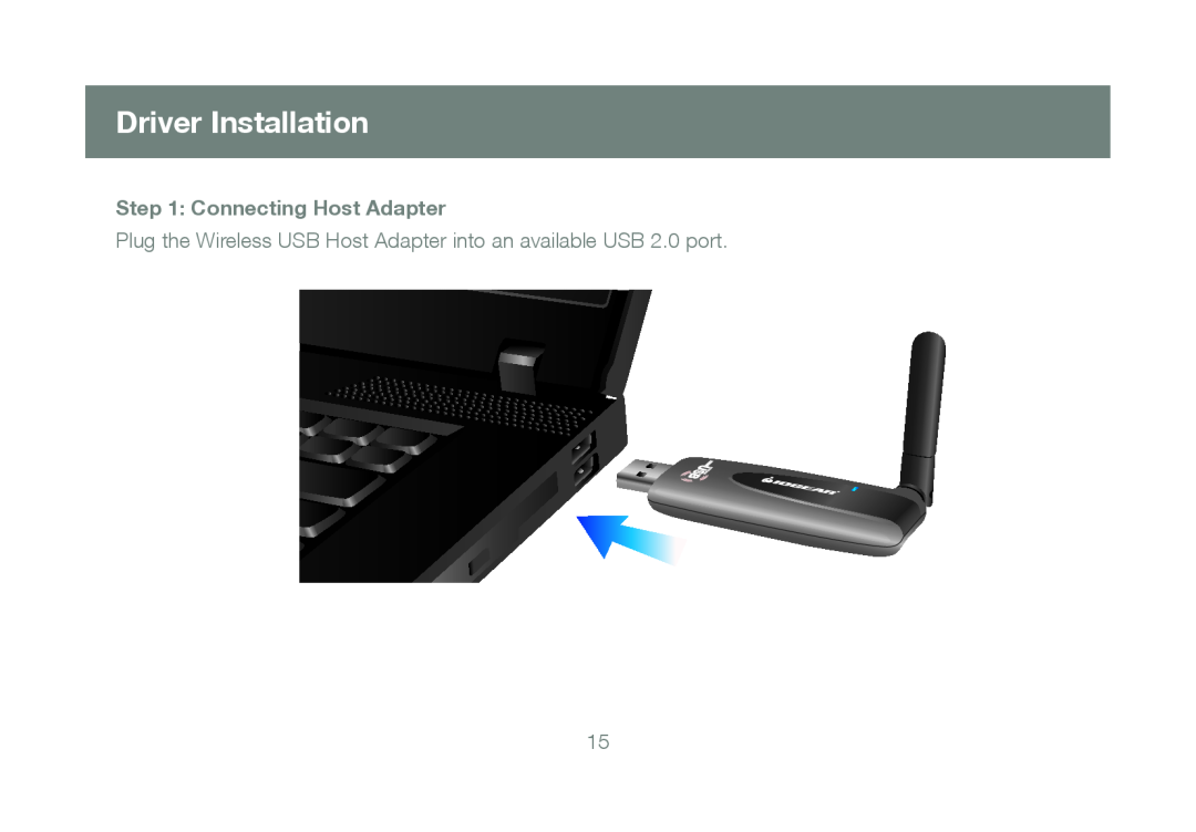IOGear GUWH204KIT manual Driver Installation, Connecting Host Adapter 
