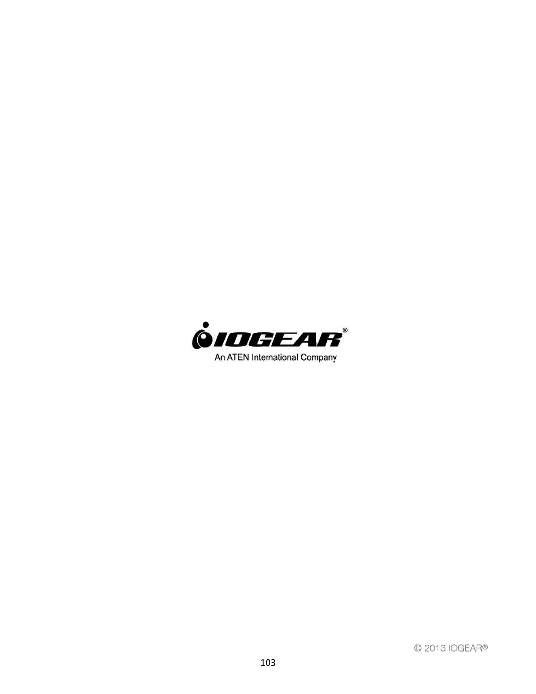 IOGear GWFRSDU manual 103 