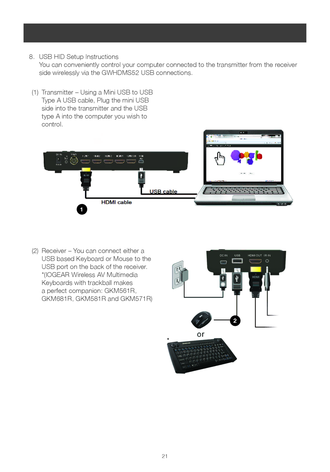 IOGear GWHDMS52 user manual Perfect companion GKM561R, GKM681R, GKM581R and GKM571R 