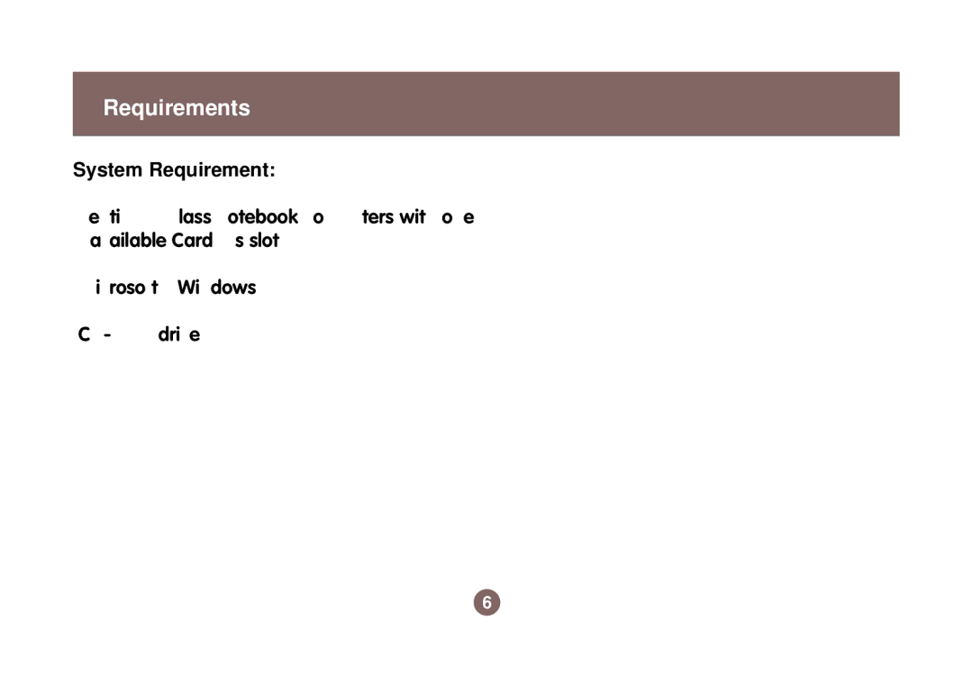 IOGear GWP511 user manual Requirements, System Requirement 