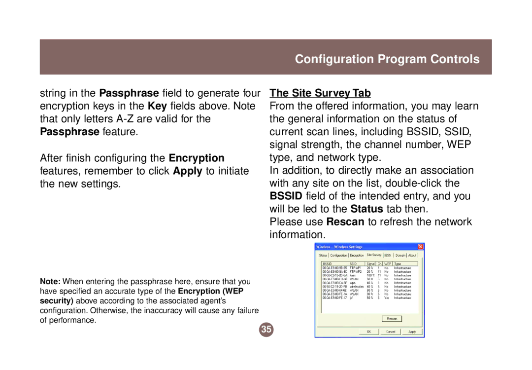 IOGear GWU513 user manual Site Survey Tab 