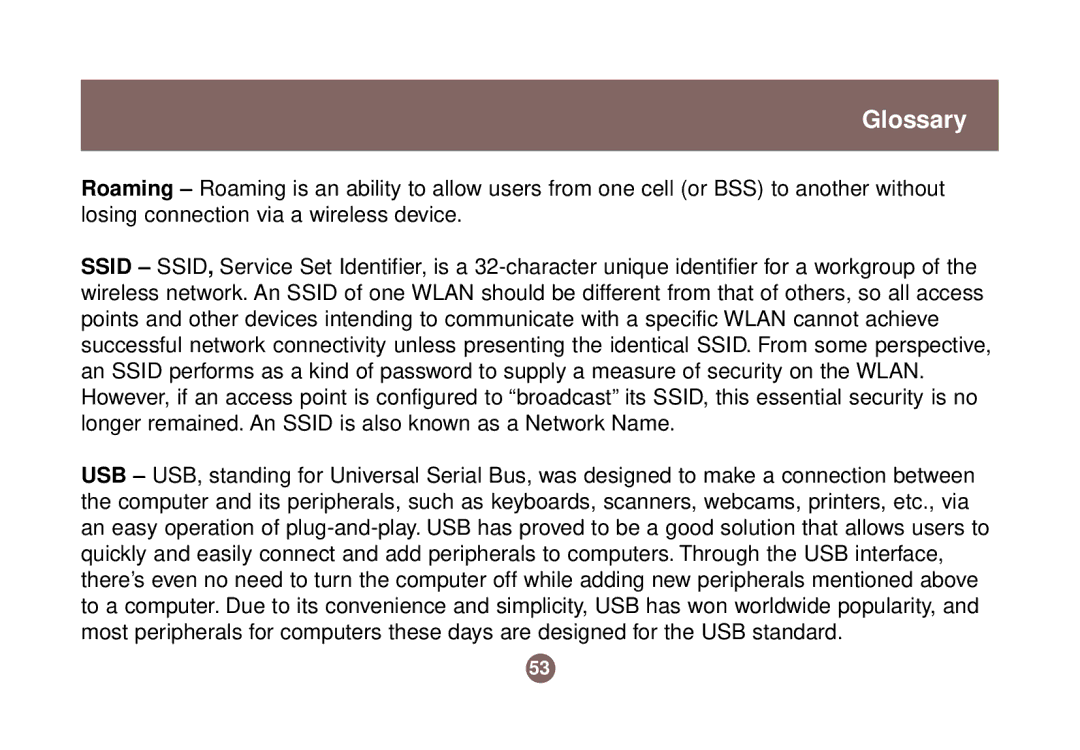 IOGear GWU513 user manual Glossary 