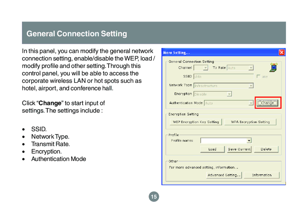 IOGear GWU523 user manual General Connection Setting 