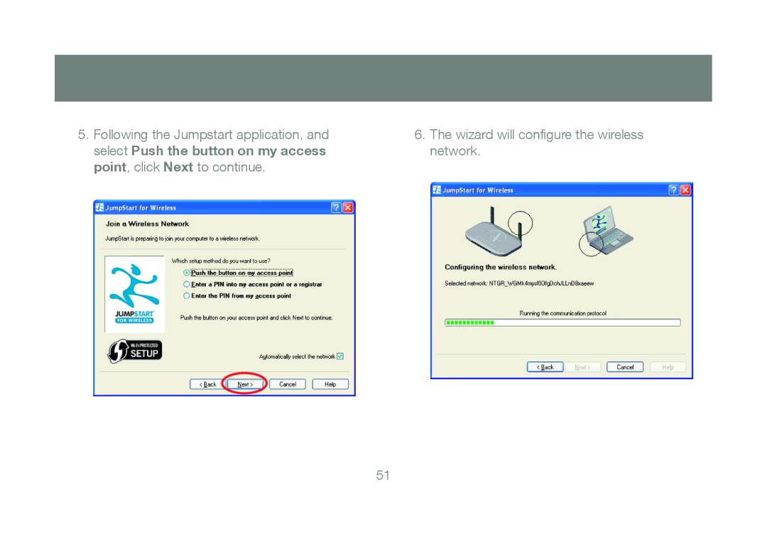 IOGear GWU623 manual Wizard will conﬁgure the wireless network 