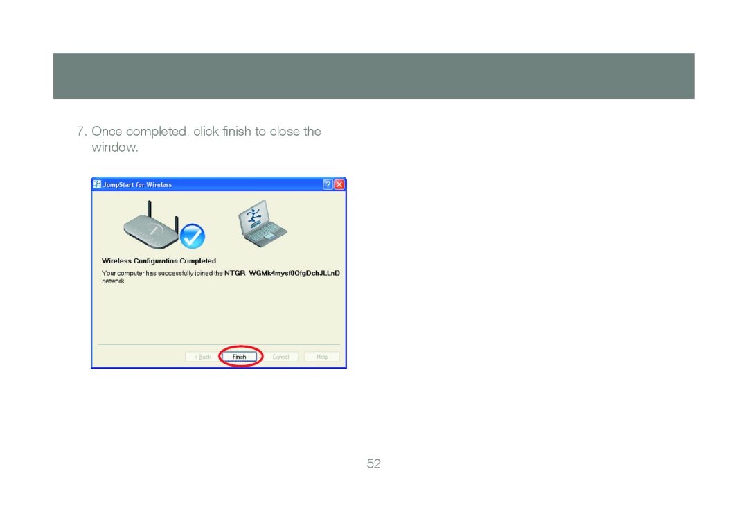 IOGear GWU623 manual Once completed, click ﬁnish to close the window 