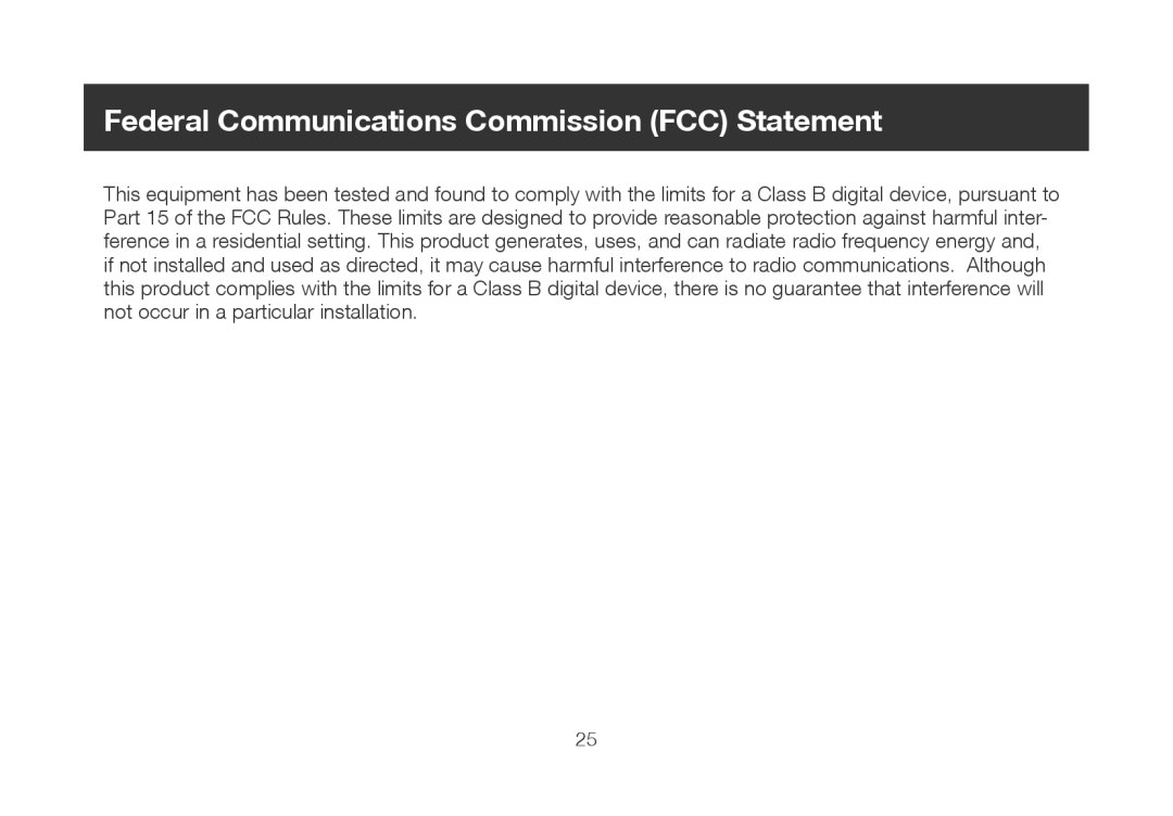 IOGear iogear manual Federal Communications Commission FCC Statement 
