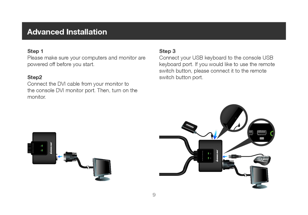 IOGear iogear manual Advanced Installation 