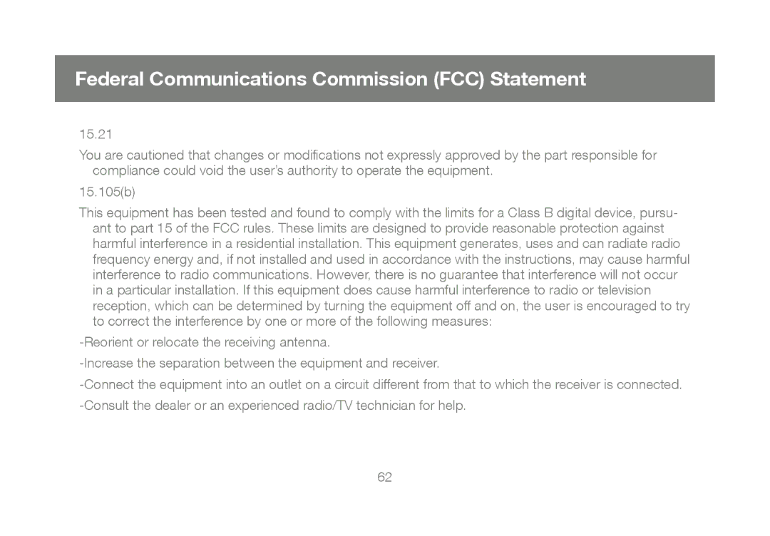 IOGear M1023 user manual Federal Communications Commission FCC Statement 