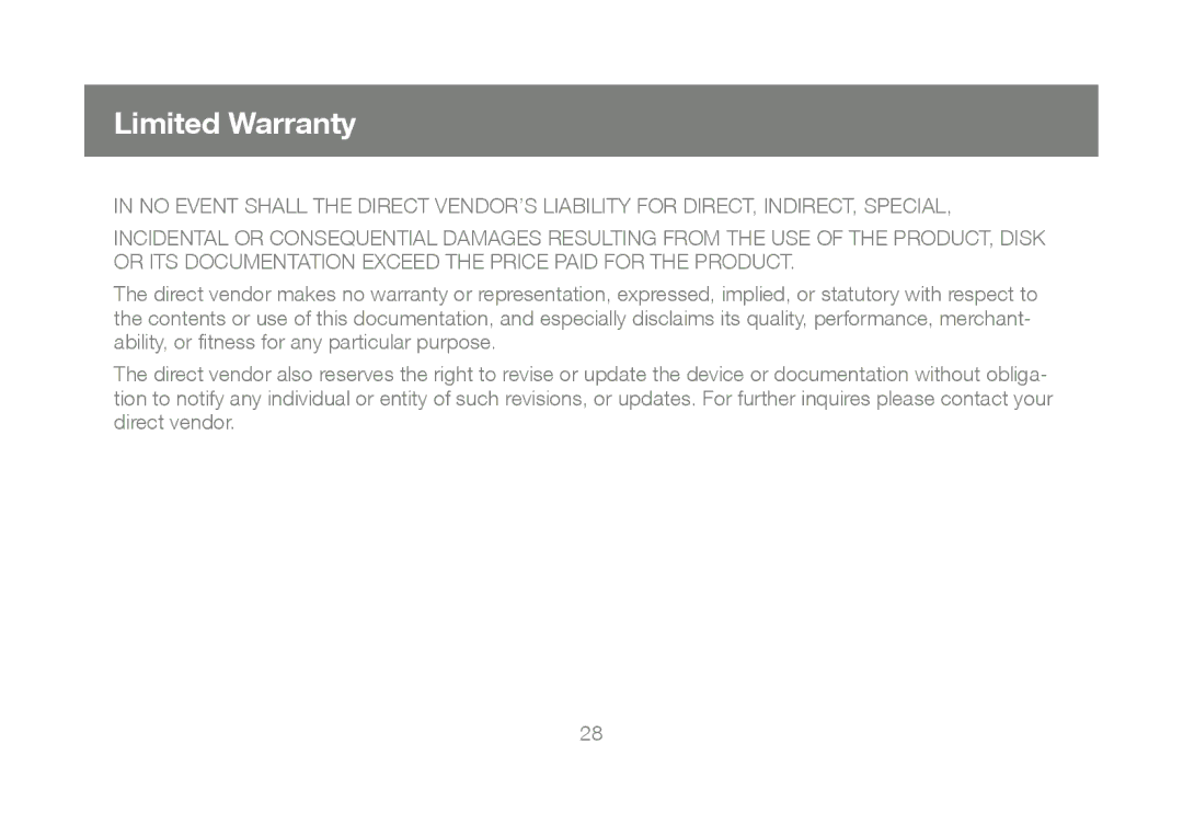 IOGear M1327, GUB211 manual Limited Warranty 