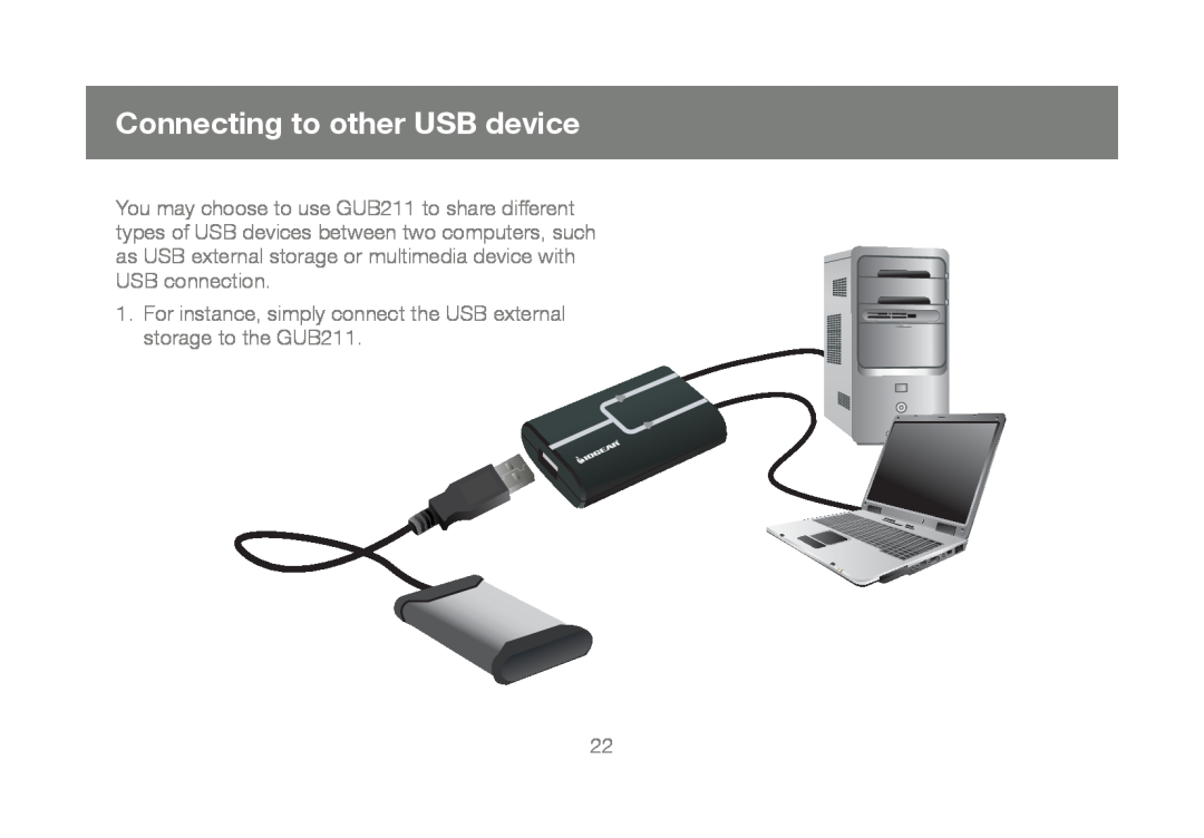 IOGear M1327, GUB211 manual Connecting to other USB device 