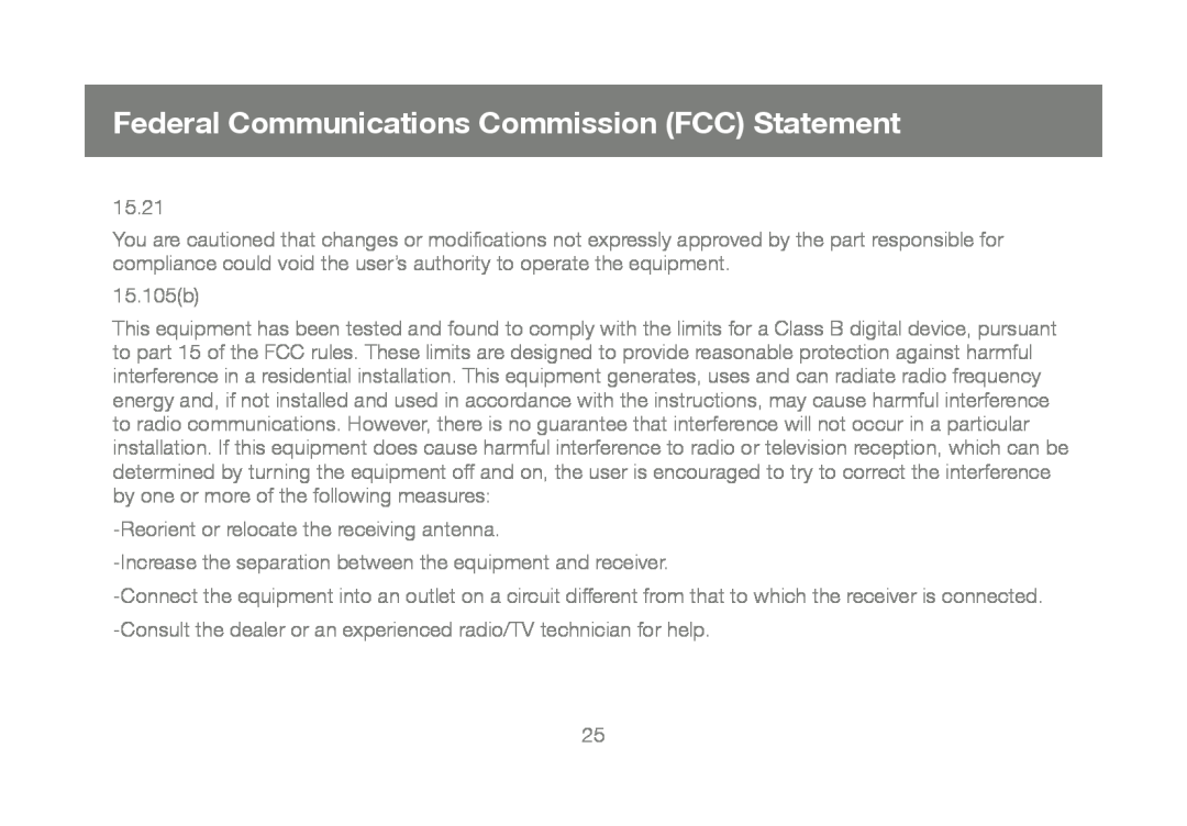 IOGear GUB211, M1327 manual Federal Communications Commission FCC Statement 