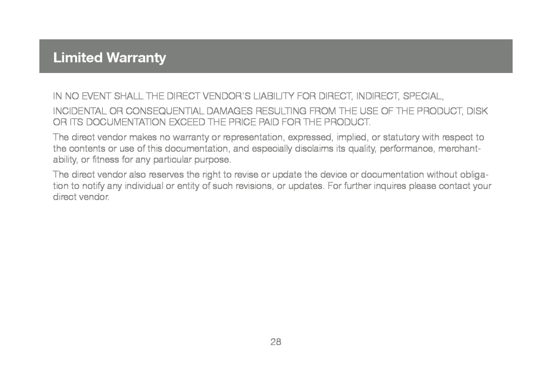 IOGear M1327, GUB211 manual Limited Warranty 