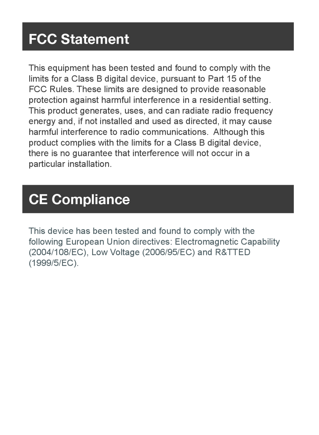 IOGear Q1280 quick start FCC Statement, CE Compliance 