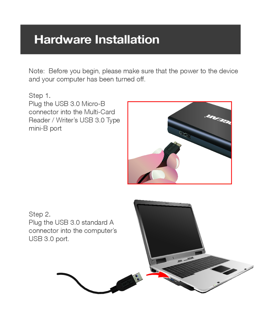 IOGear Q1338 quick start HardwareHardwareInstallationInstallation 