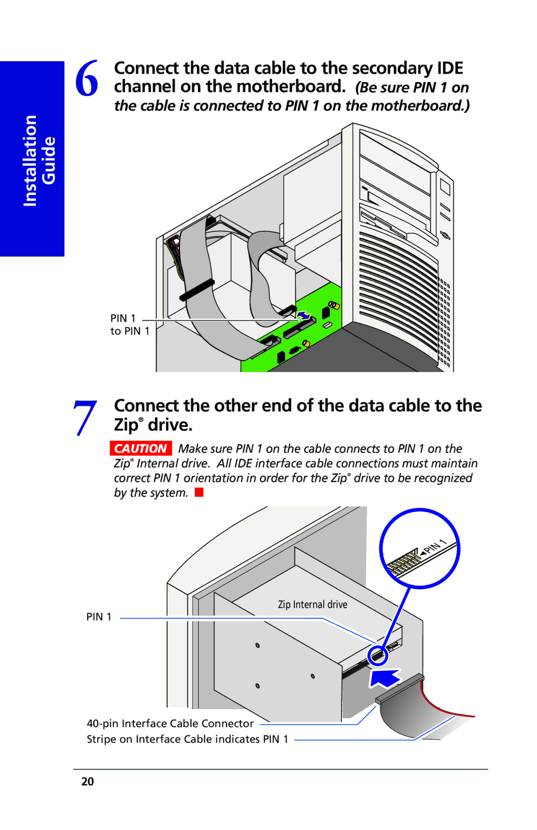 Iomega 03798300 owner manual Zip drive 