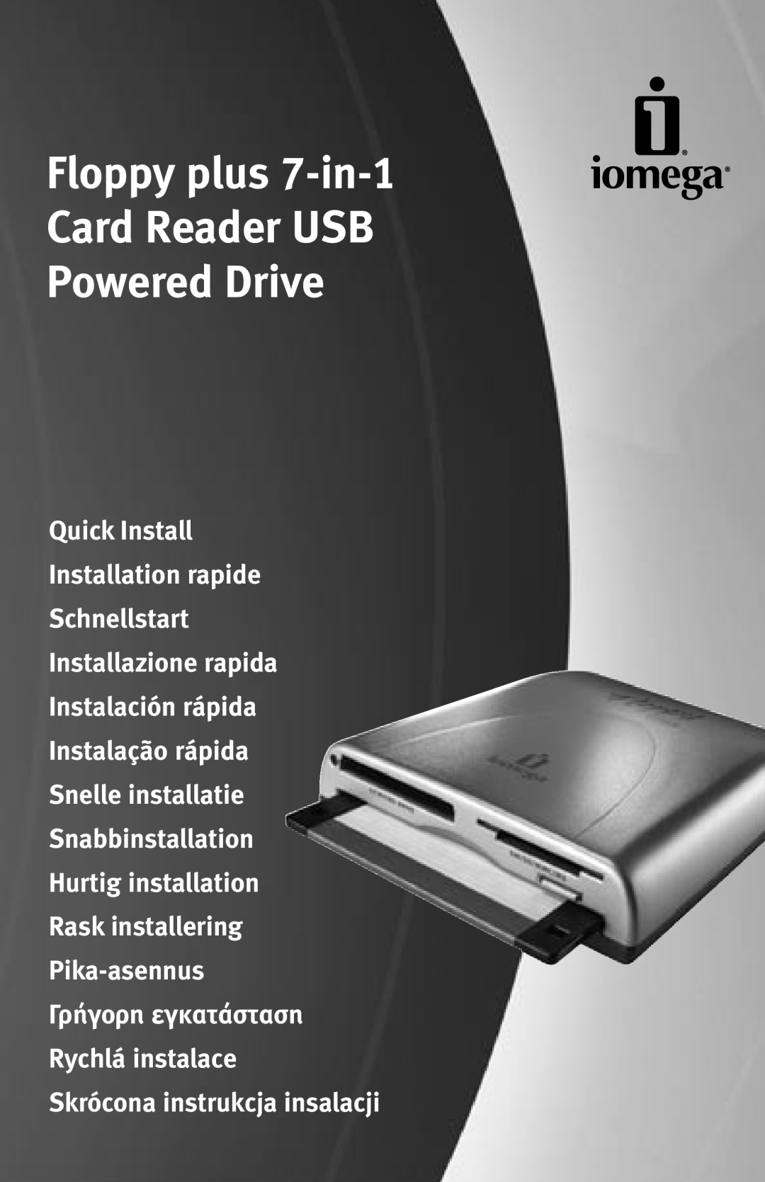 Iomega Floppy plus 7-in-1 Card Reader USB Powered Drive manual 