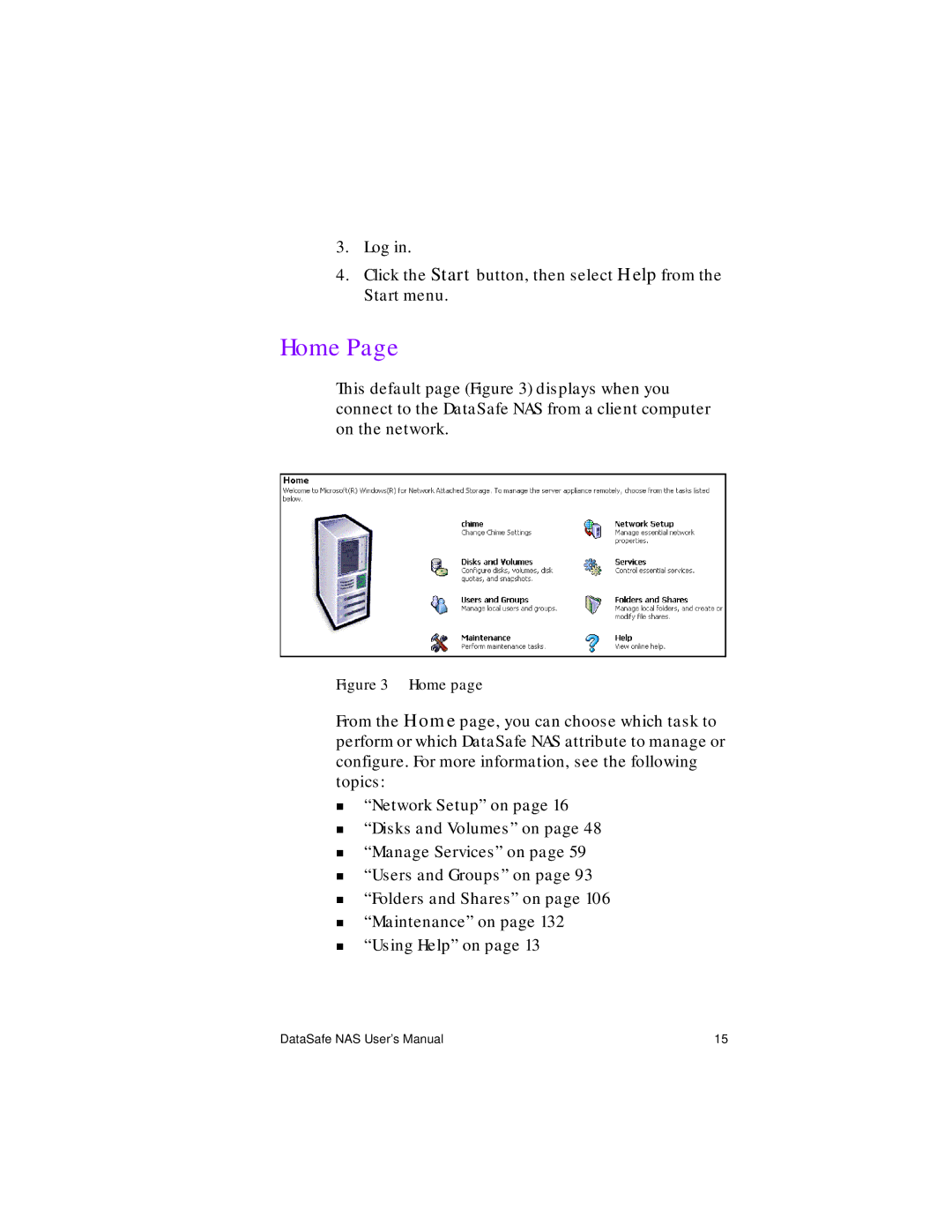 Iomega Network Device manual Home 