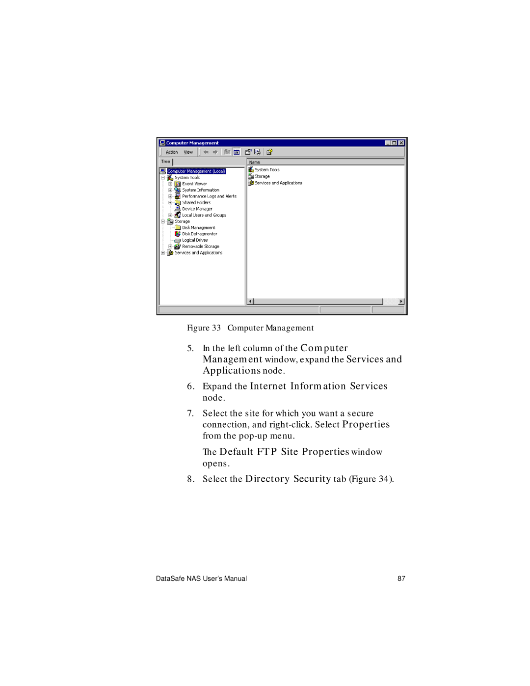 Iomega Network Device manual Computer Management 