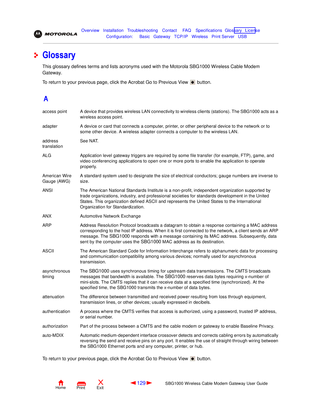 Iomega SBG1000 manual Glossary, 129 