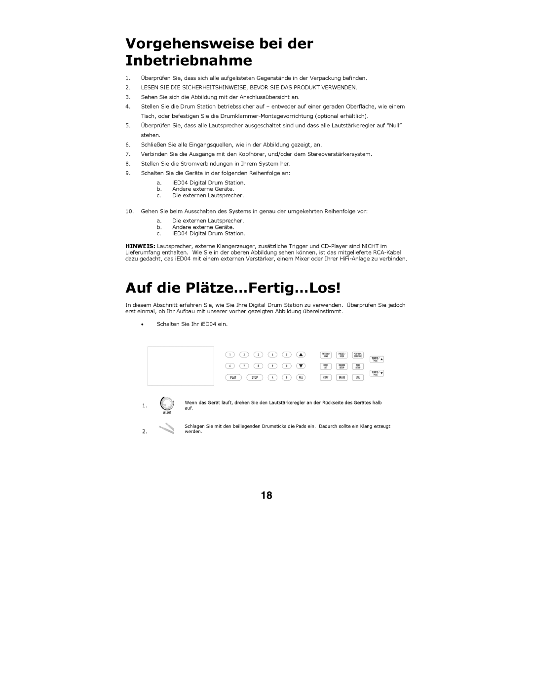 ION IED04 quick start Vorgehensweise bei der Inbetriebnahme, Auf die Plätze…Fertig…Los 