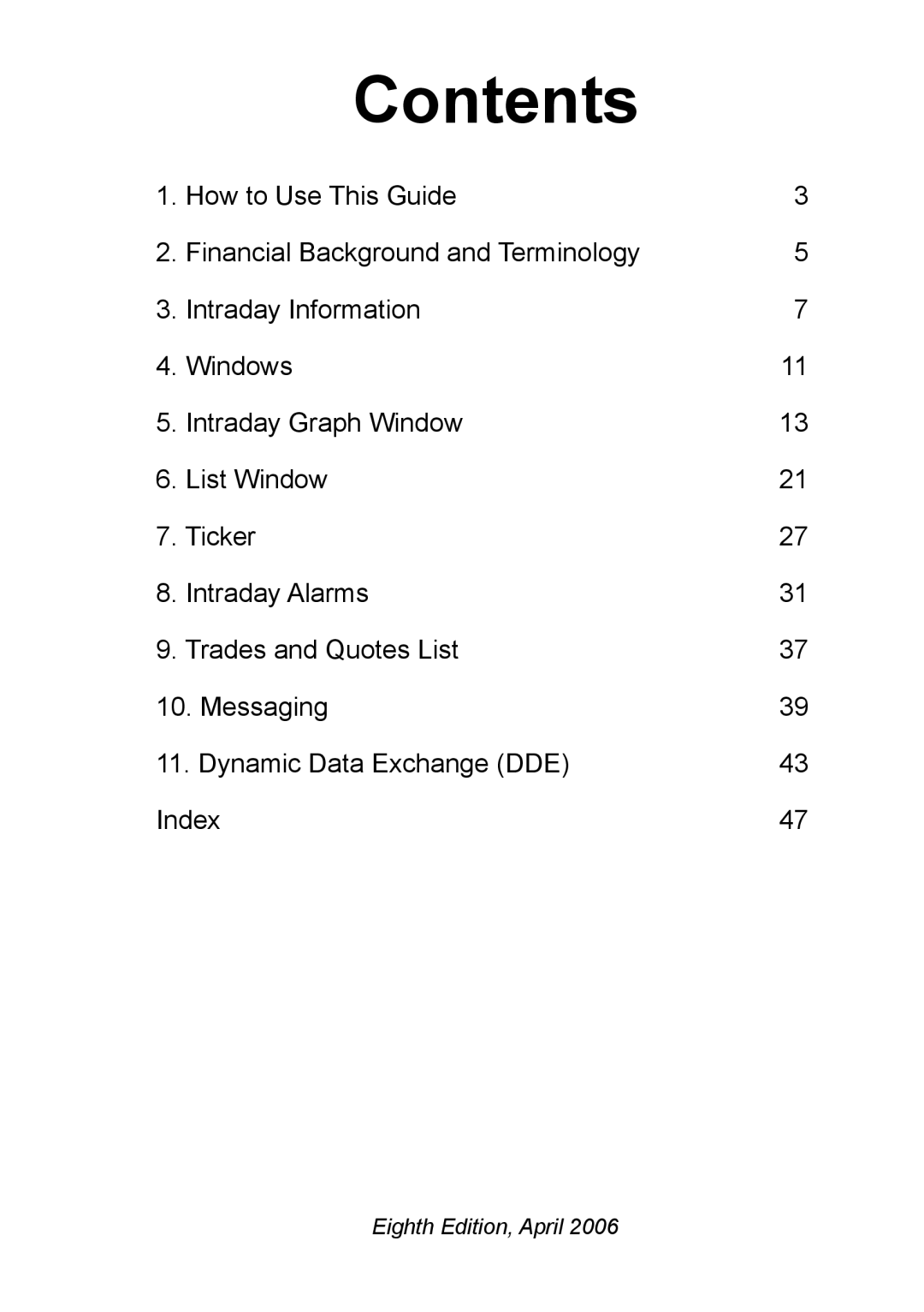 Ionic Pro Plus, Pro manual Contents 