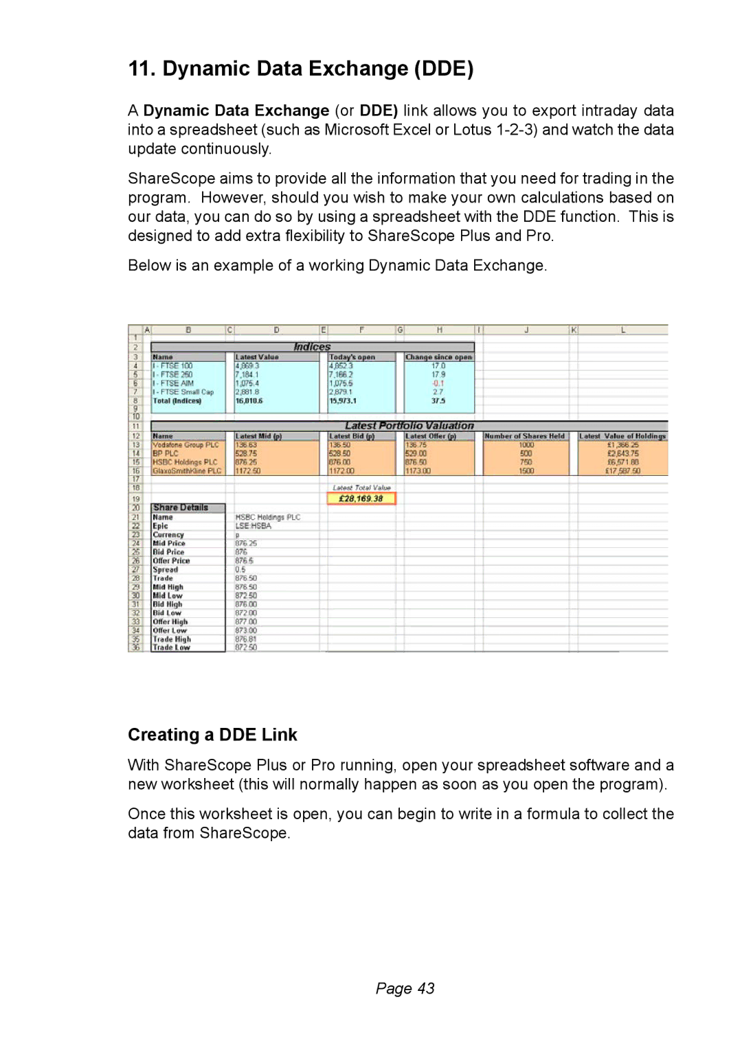 Ionic Pro Plus, Pro manual Dynamic Data Exchange DDE, Creating a DDE Link 