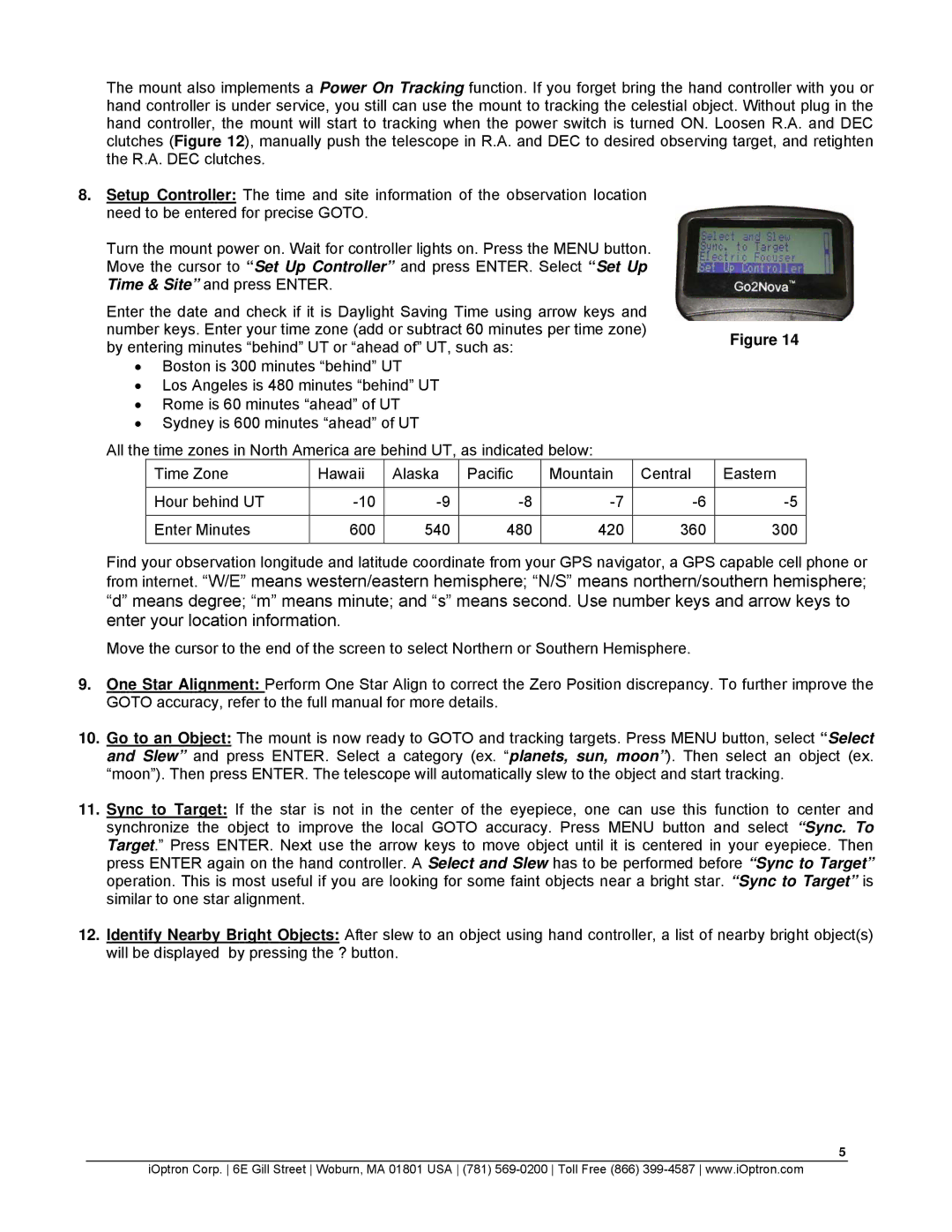 iOptron 3100 quick start 