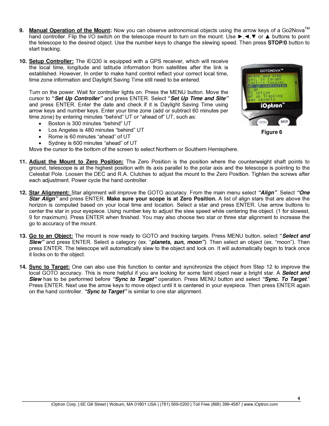 iOptron IEQ30 quick start 