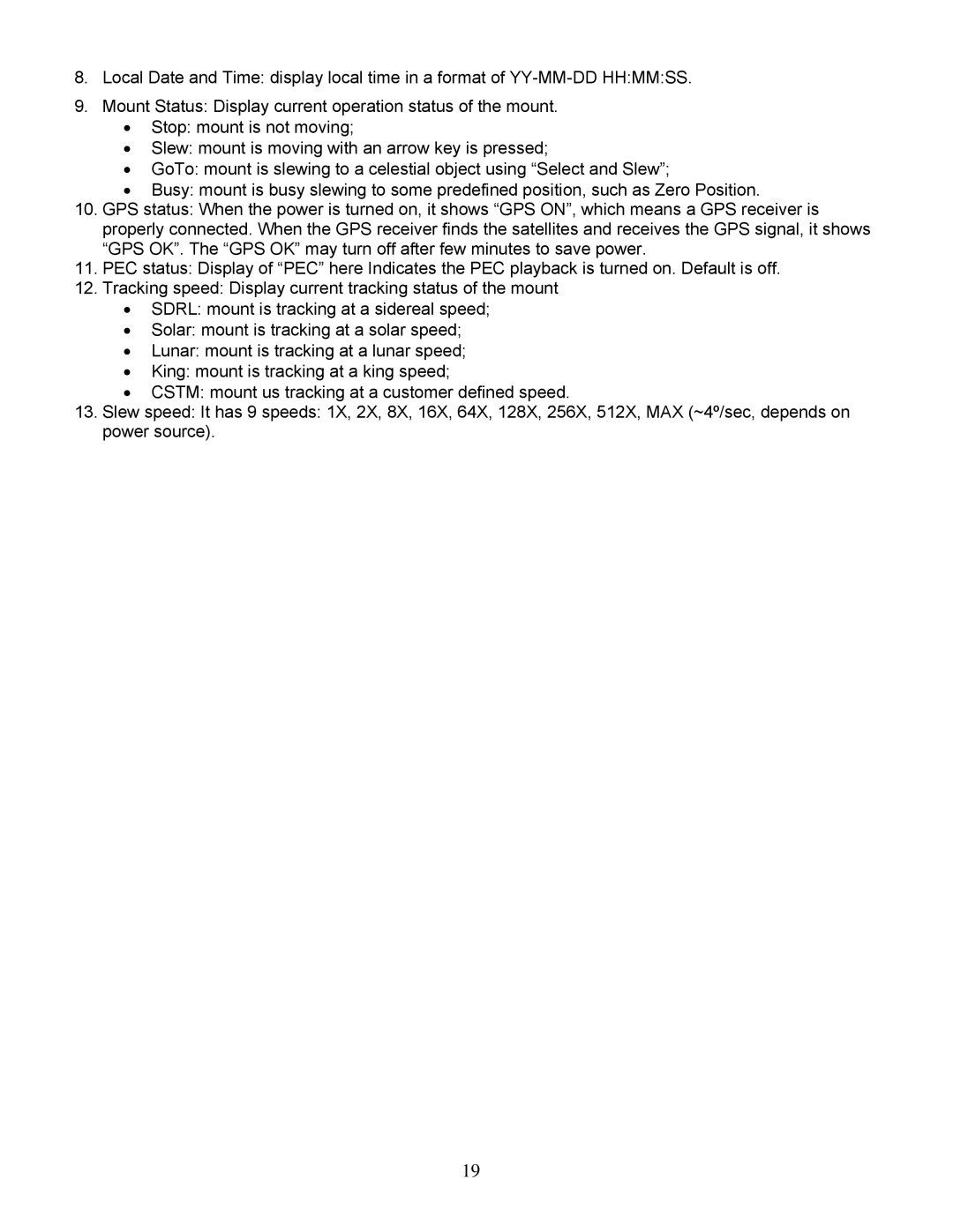 iOptron IEQ45TM instruction manual 