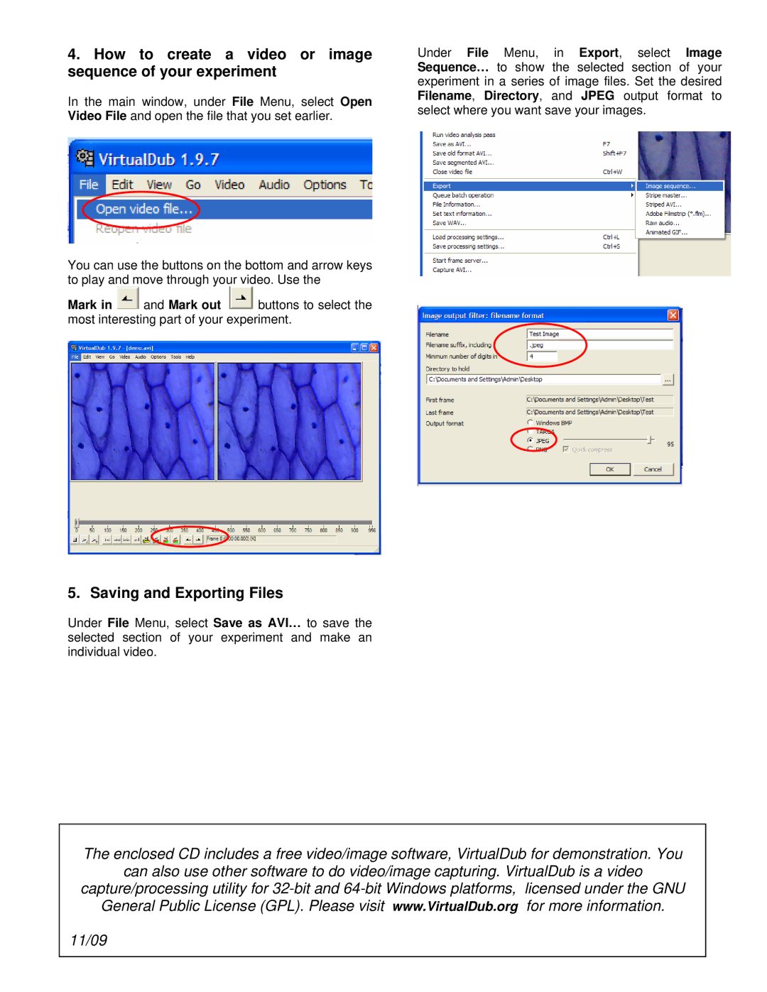 iOptron ST-80 manual How to create a video or image sequence of your experiment, Saving and Exporting Files 