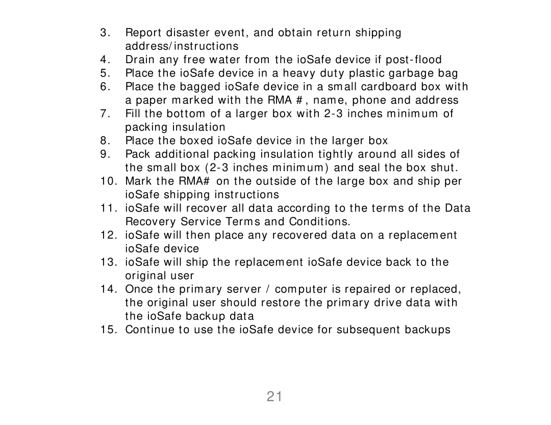 ioSafe Solo, 910-10841-00 user manual 