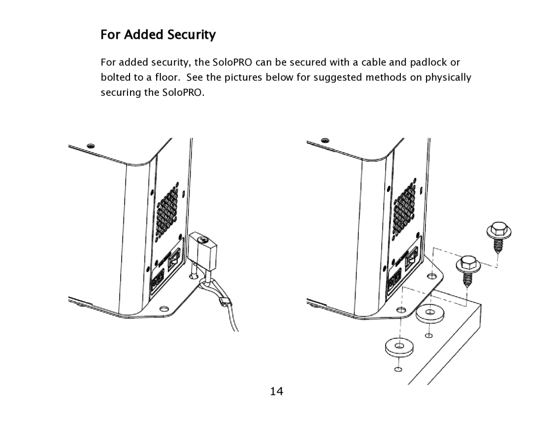 ioSafe eSATA/USB 2.0 user manual For Added Security 