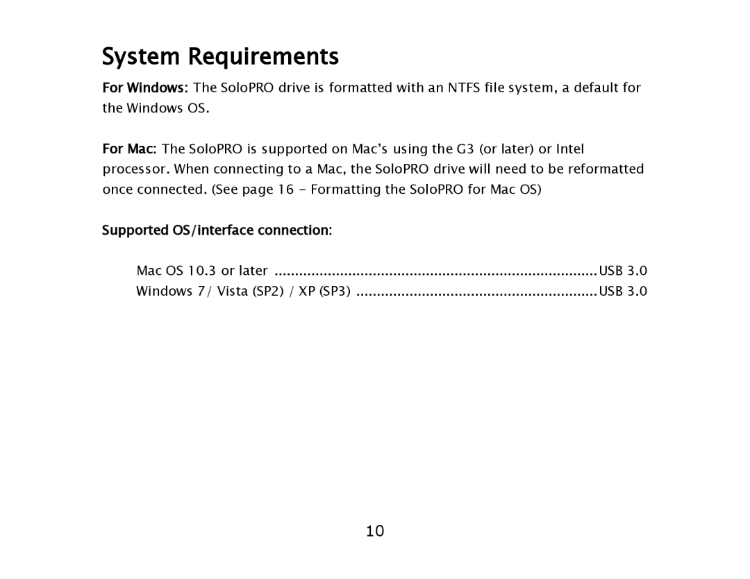 ioSafe USB 3.0 user manual System Requirements 