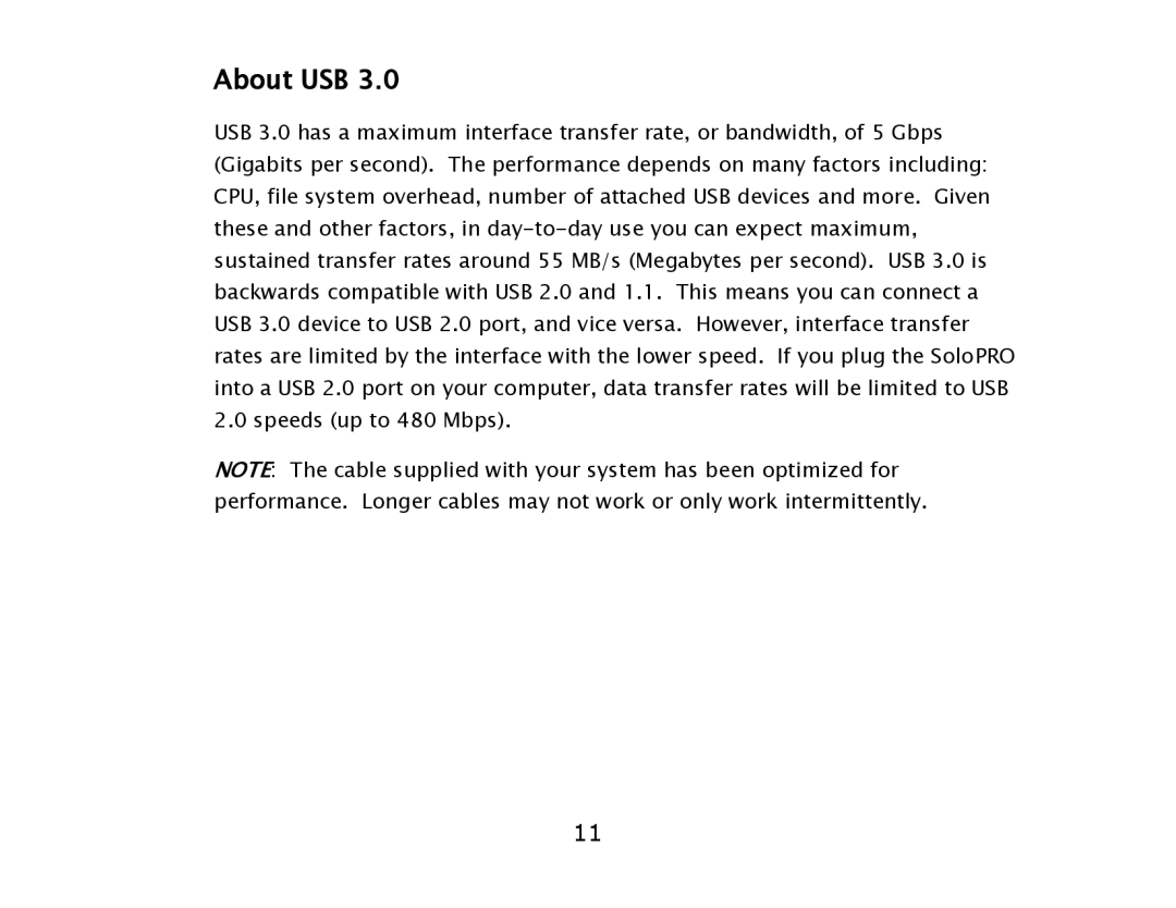 ioSafe USB 3.0 user manual About USB 