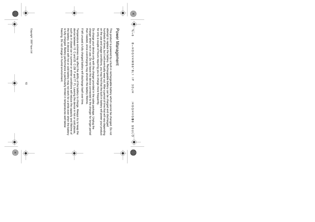 Iqua BHS-333 manual Power Management 