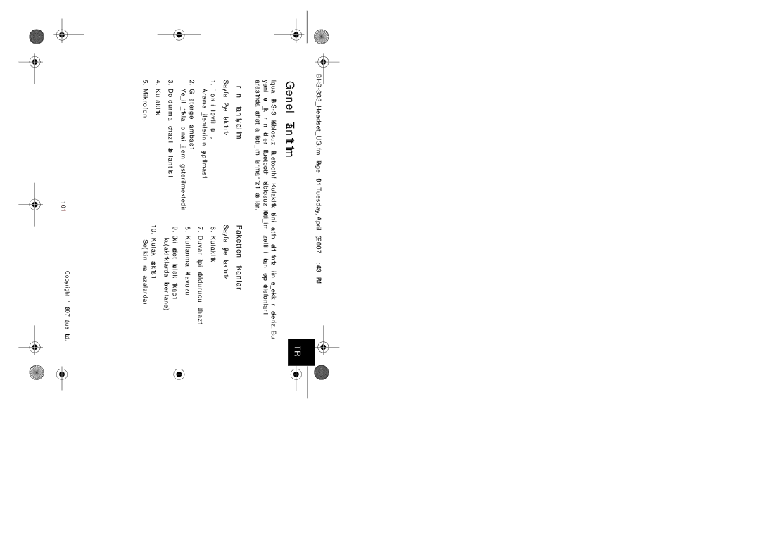 Iqua BHS-333 manual Genel Tanıtım, Ürünü tanıyalım Paketten çıkanlar 