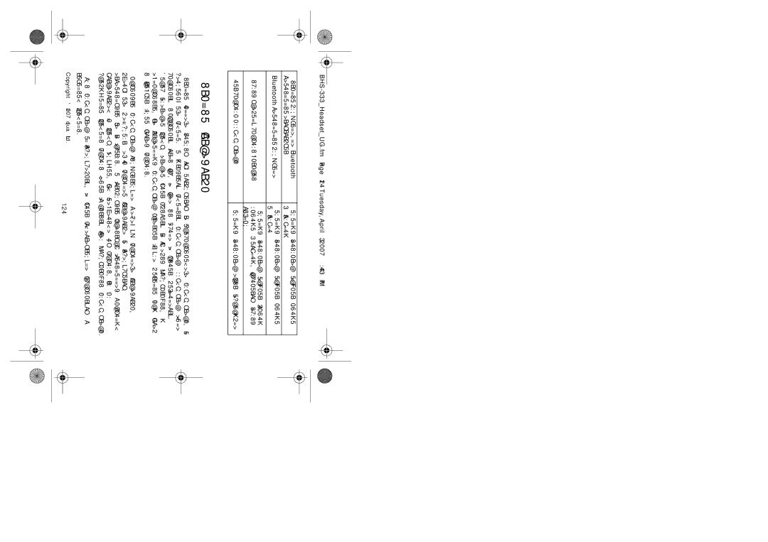 Iqua BHS-333 manual Питание устройства, 124 