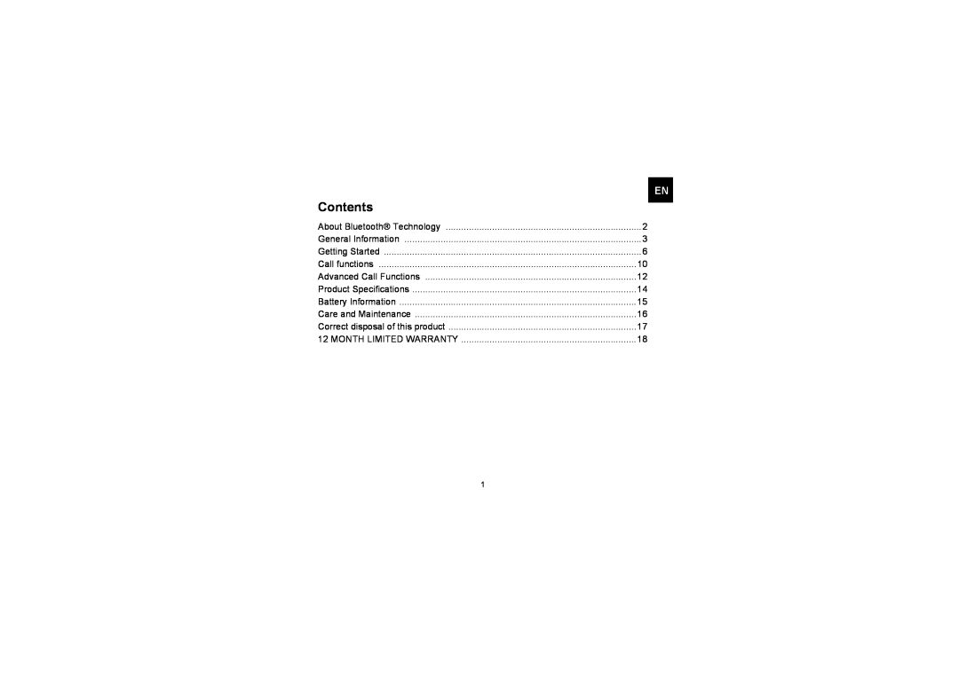 Iqua PHF-301 manual Contents 
